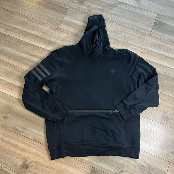 Adidas‎ Grey Athletic Pullover Jacket Men Large - Picture 1 of 4